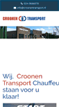 Mobile Screenshot of croonentransport.nl