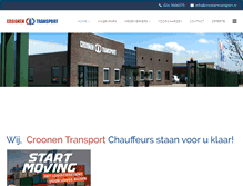 Tablet Screenshot of croonentransport.nl
